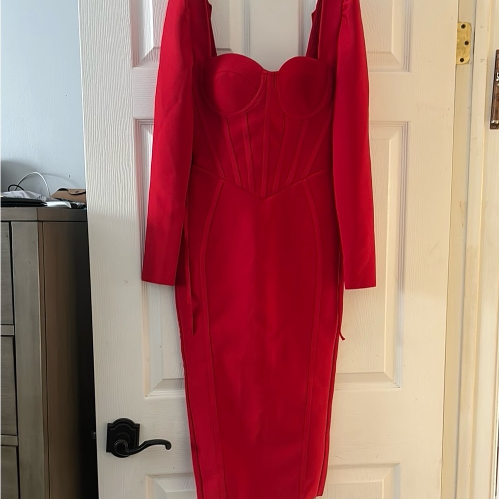 Elegant Red Women's Dress